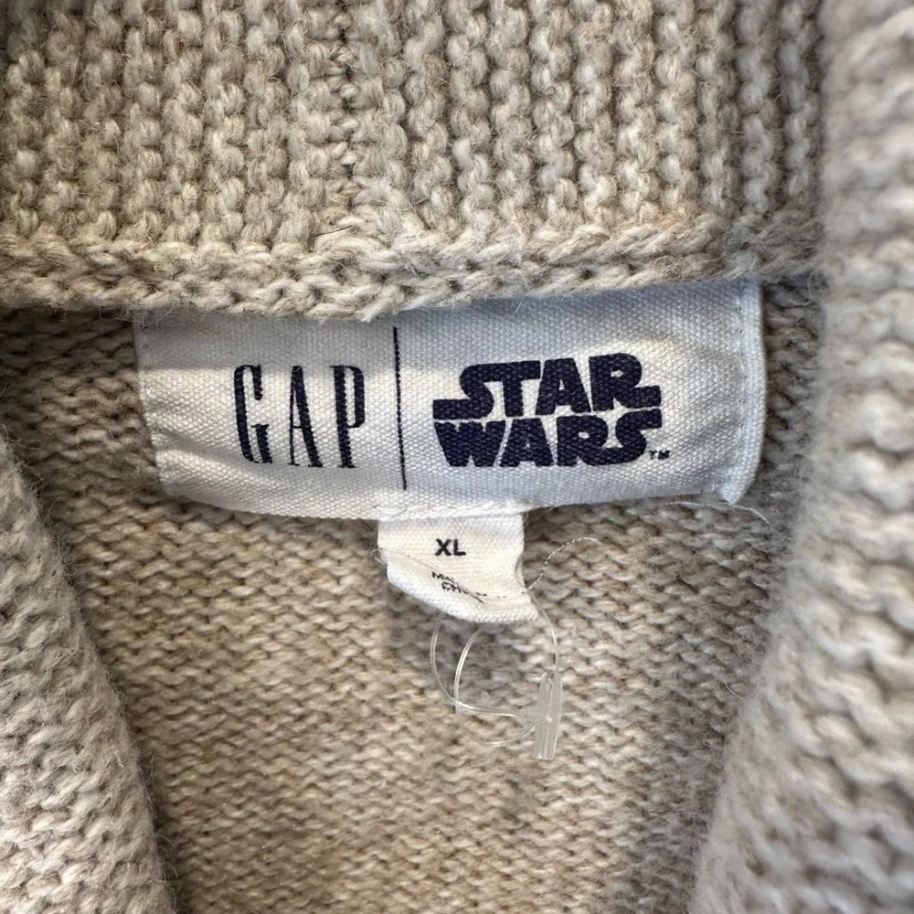 Gap Kids Star Wars Darth Vader Wool Blend Shawl Cardigan XL